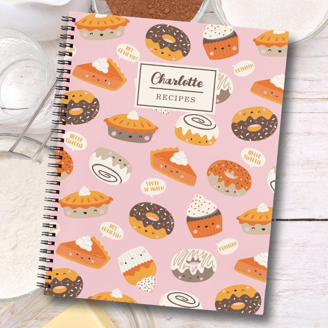 Pasteles de café, donuts y tartas para cuaderno de (Subido por el creador)
