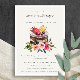 Pasteles De Postres Florales Tienda Invitación A L