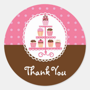 Pasteles En Un Pegatina A Favor Del Stand