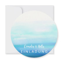 Pasteles románticos Invitaciones llenas de color