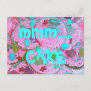 Pasteles rosados. postal de CAKE