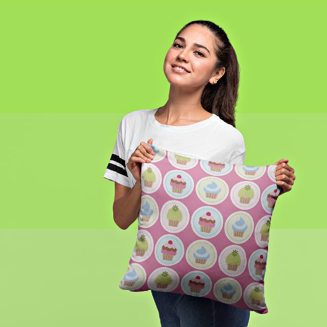 Pasteles y rayas de Chevron Cojín decorativo decor (Subido por el creador)