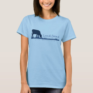Pasto de la camiseta de Lasa de la vaca