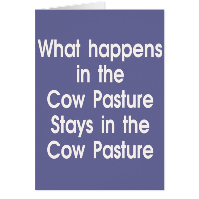 Pasto de la vaca (Frente)