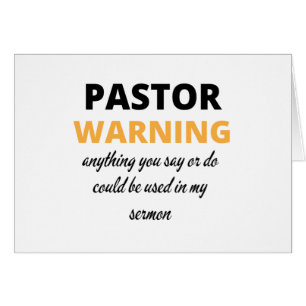 Pastor Advirtiendo Cualquier Cosa Que Digas O Hace