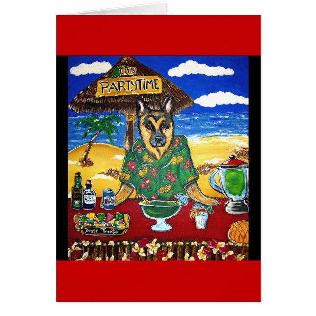 Pastor alemán Bartender (Frente)