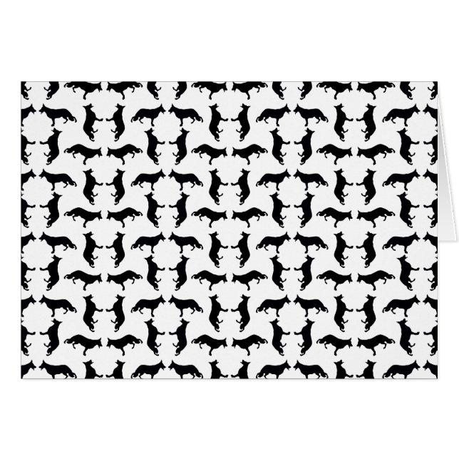 Pastor Alemán Blanco y Negro (Anverso (Horizontal))