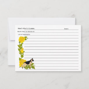 Pastor alemán: De la carta de cocina de recetas