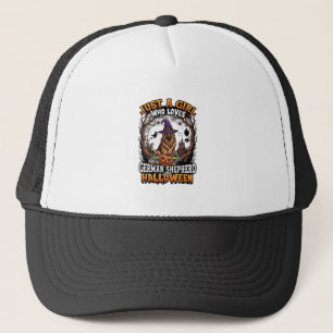 Pastor Alemán Halloween Perro Bruja Sombrero Calab