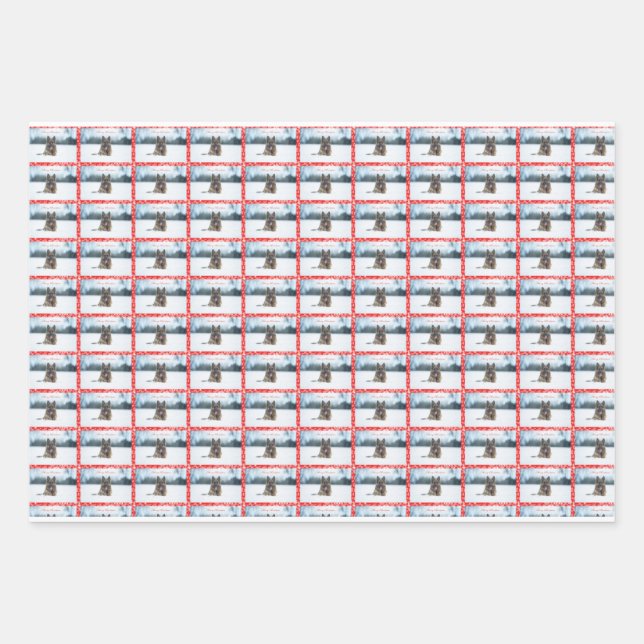 Pastor alemán Hojas de papel de 19" x 29". (Anverso)