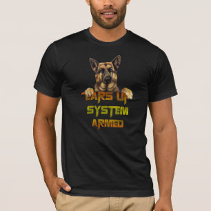 Pastor Alemán Oído El Sistema Armado Camiseta