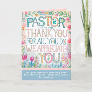 ✝️ Pastor Aniversario de Agradecimiento a la Espos