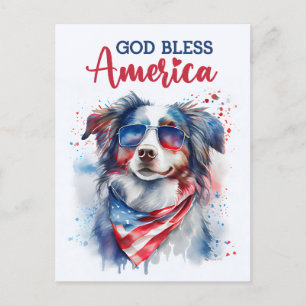 Pastor Australiano, Dios Bendiga América Tarjeta P
