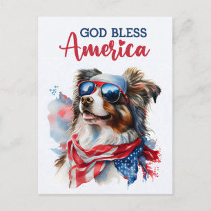 Pastor Australiano, Dios Bendiga América Tarjeta P