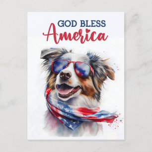 Pastor Australiano, Dios Bendiga América Tarjeta P