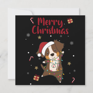 Pastor australiano Feliz Navidad Invitación al inv