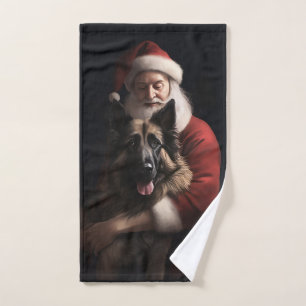 Pastor Belga Santa Claus Navideño Festivo