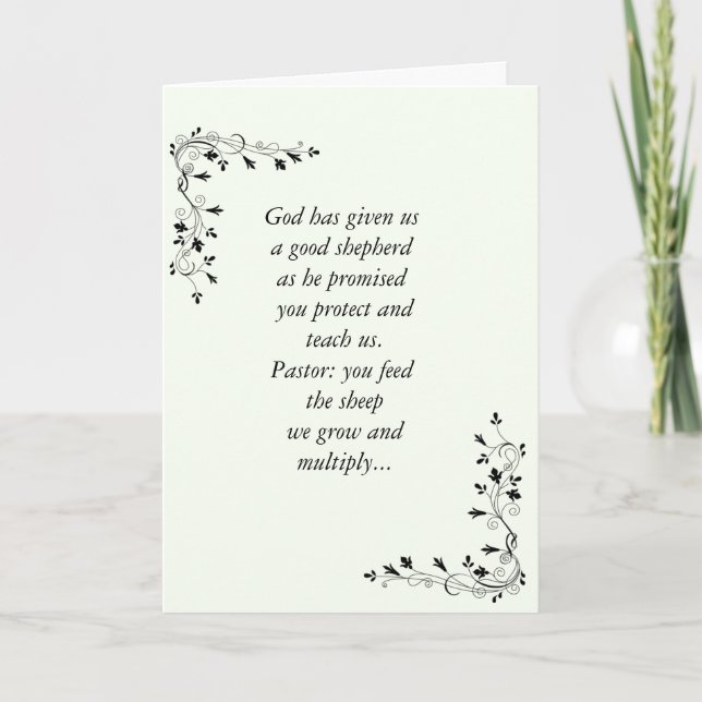 _Pastor de la tarjeta del aniversario (Anverso)