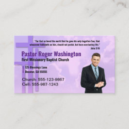 Pastor o Deacon Photo Church Tarjeta de presentaci