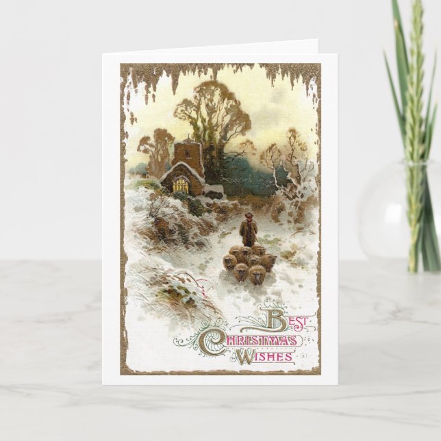 Pastor Pastor Pastor Vintage Navidad (Anverso)