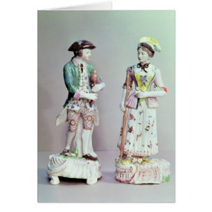 Pastor y shepherdess de la porcelana de Plymouth