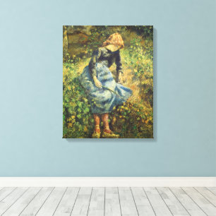 Pastora por Camille Pissarro, Arte Antiguo Fino