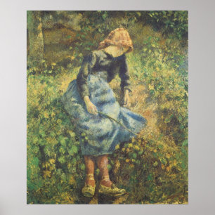 Pastora por Camille Pissarro, Arte Antiguo Fino