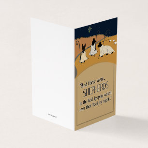 Pastores en la noche - Tarjetas de Navidad