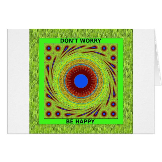 Pastura verde, ten un buen día, no te preocupes, s (Anverso (Horizontal))