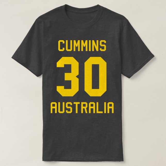 Pat Cummins 30 Australian Cricket Jersey (Diseño del anverso)