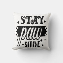 Pata con temática de perro almohada de lanzamiento