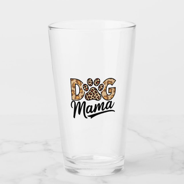 Pata de estampado de leopardo amante de los perros (Anverso)