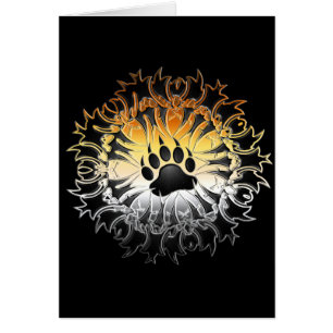 Pata tribal del orgullo del oso