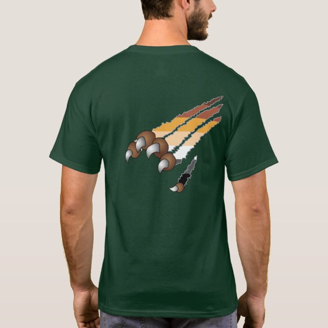 Pata y camiseta del orgullo (oso) (Reverso)