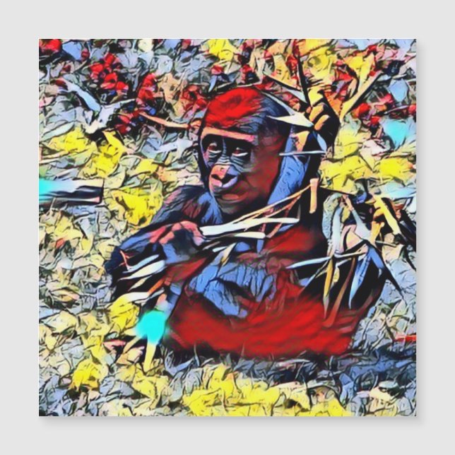 Patada de color - Bebé de gorila (Anverso)