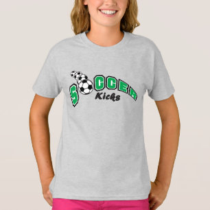 Patadas de fútbol - Camiseta verde