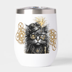 Patas descaradas El gato steampunk funky 