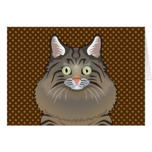 Patas siberianas del dibujo animado del gato