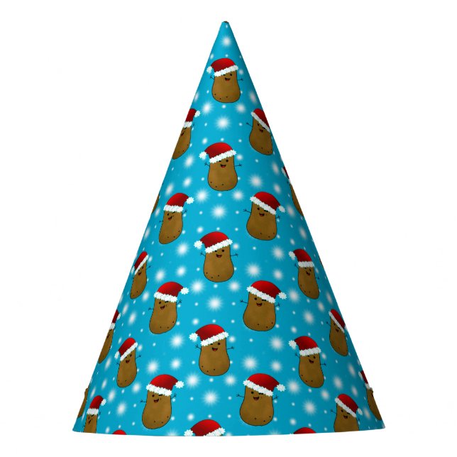 Patatas de la fiesta de Navidad con sombreros de S (Anverso)