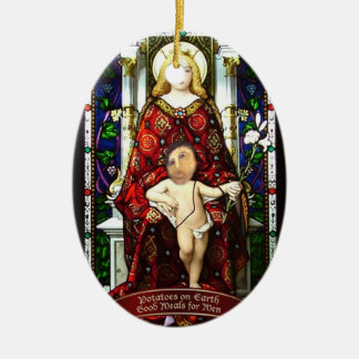 "Patatas en ornamento de Jesús de la patata de la