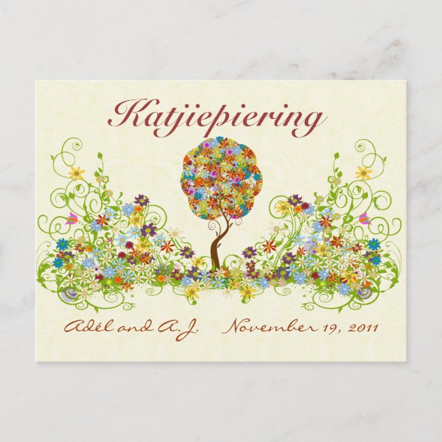 Patchwork Flower Love Tree gracias a la tarjeta po (Anverso)