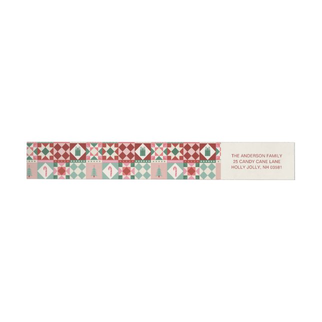Patchwork Navidad Rojo, Rosa, Verde  (Individual)