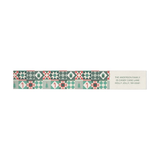 Patchwork Navidad Rojo y Verde  (Individual)