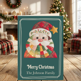 Patchwork Santa Cuadros de Navidad