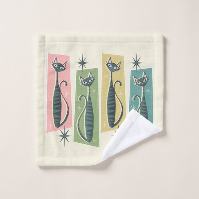 Patchwork Tabbies retro ©studioxtine (Toallita)