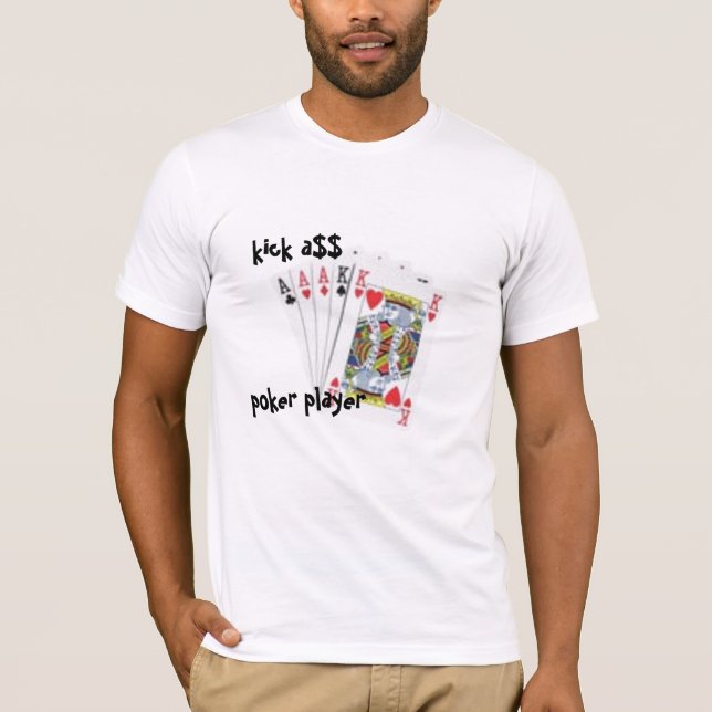 patear a$$, camiseta del jugador de póquer (Anverso)