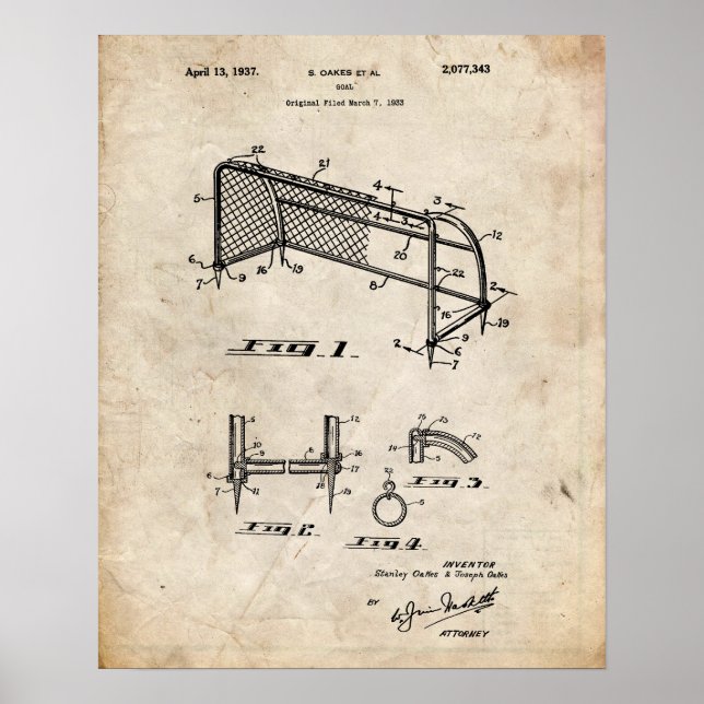 Patente de arte de fútbol (Frente)