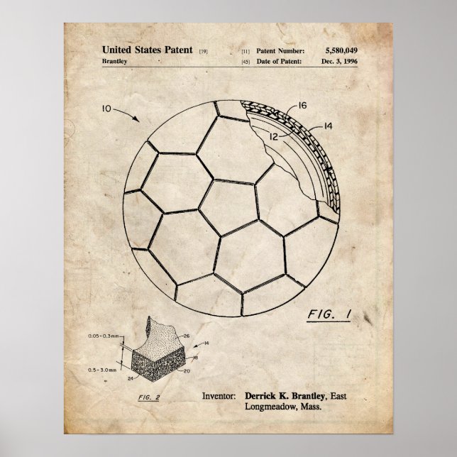 Patente de arte de fútbol (Frente)
