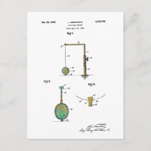 PATENTE DE GOLF BALL HOLDER 1940 - Postales