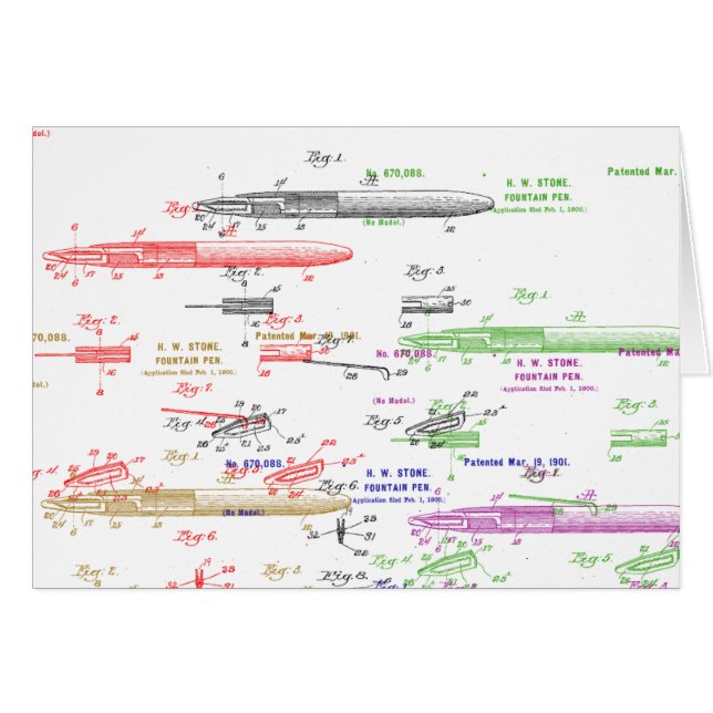 Patente de la pluma (Anverso (Horizontal))